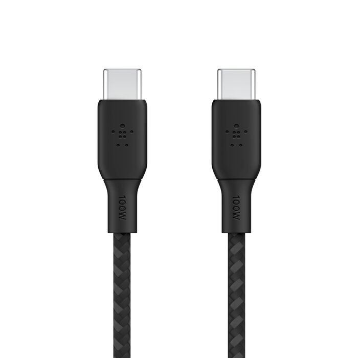 Кабель Belkin Braided USB-C 100W 3m Black (CAB014bt3MBK) Кабель Belkin Braided USB-C 100W 3m Black (CAB014bt3MBK)