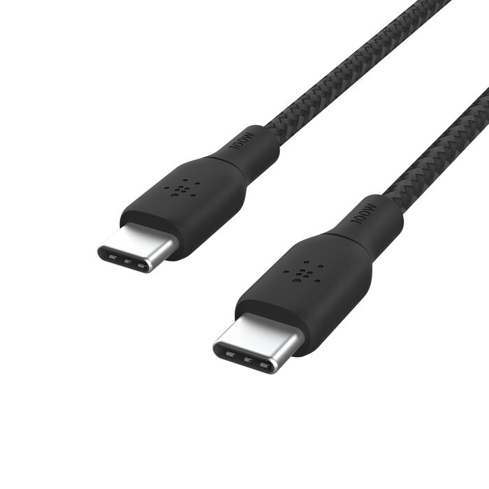 Кабель Belkin Braided USB-C 100W 3m Black (CAB014bt3MBK) Кабель Belkin Braided USB-C 100W 3m Black (CAB014bt3MBK)