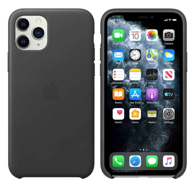Чехол Smart Leather Case для iPhone 11 Pro Max 1:1 Original (Black)