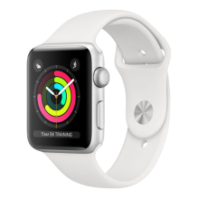 Apple Watch Series 4 GPS 40mm Silver Aluminum Case with White Sport Band (MU642) бу
