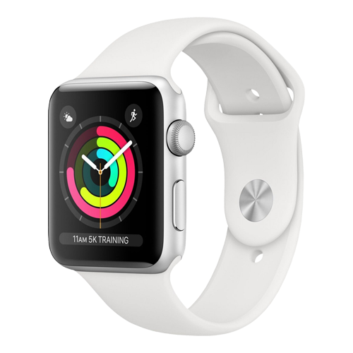 Apple Watch Series 4 GPS 40mm Silver Aluminum Case with White Sport Band (MU642) бу