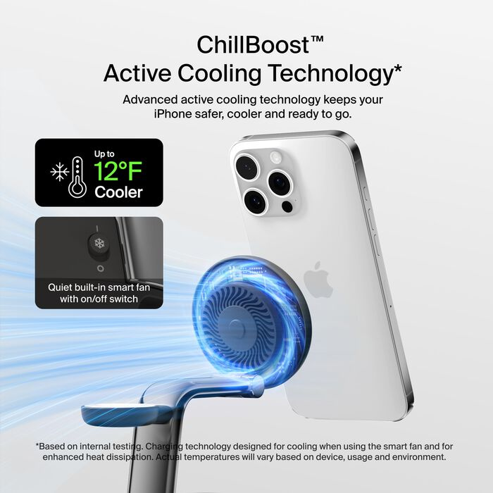 Безпровідна зарядка Belkin 3в1 UltraCharge Pro Magnetic Charging 25Вт Dock Charcoal (WIZ040kqCH)