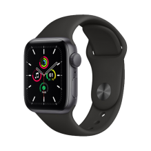 Apple Watch SE 40mm Space Gray Aluminum Case with Black Sand Sport Band (MYDP2) бу