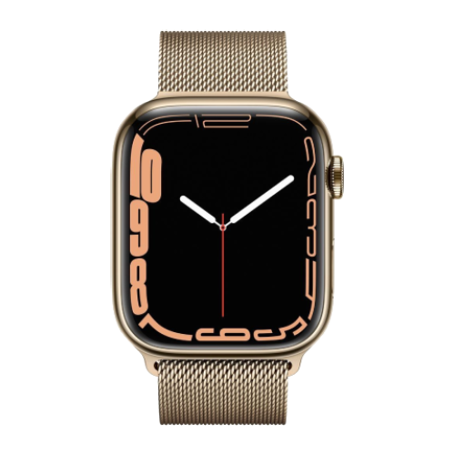 Apple Watch Series 7 GPS + Cellular, 45mm Gold Stainless Steel Case with Milanese Loop Gold (MKJY3, MKJG3) Apple Watch Series 7 GPS + Cellular, 45mm Gold Stainless Steel Case with Milanese Loop Gold (MKJY3, MKJG3)