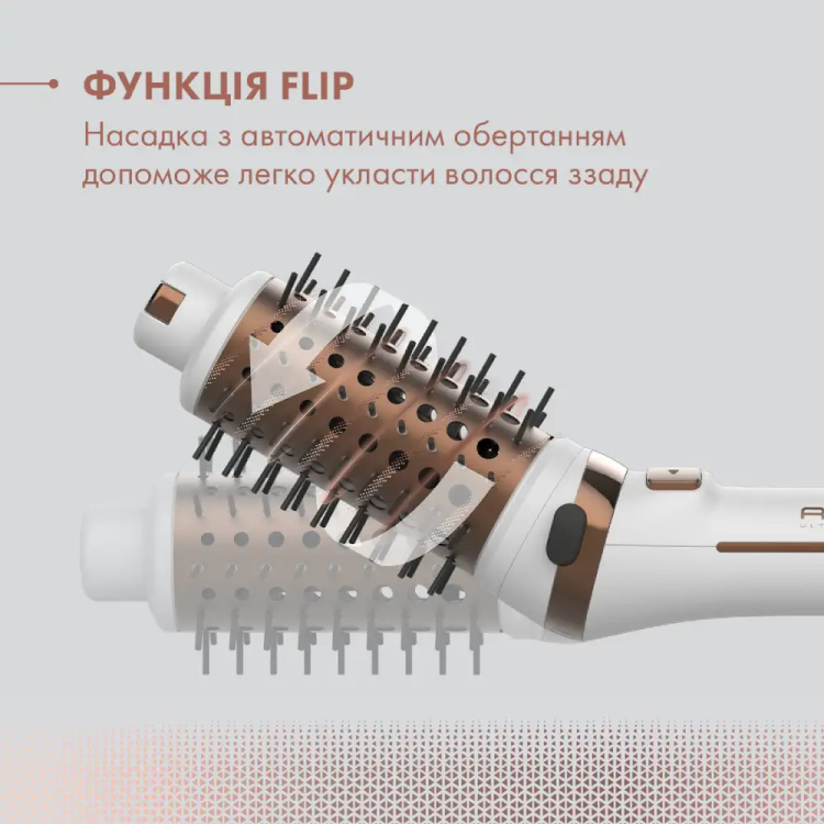 Фен-щетка Rowenta Activ Ultimate Care (White/Gold) (CF9720F0)