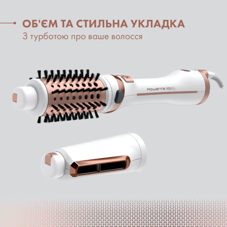 Фен-щетка Rowenta Activ Ultimate Care (White/Gold) (CF9720F0)