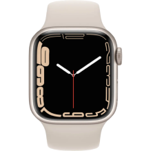 Apple Watch Series 7 45mm GPS+LTE Starlight Aluminum Case With Starlight Sport Band (MKJQ3, MKJ83) бу