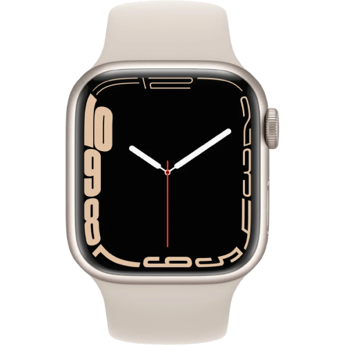 Apple Watch Series 7 45mm GPS+LTE Starlight Aluminum Case With Starlight Sport Band (MKJQ3, MKJ83) бу