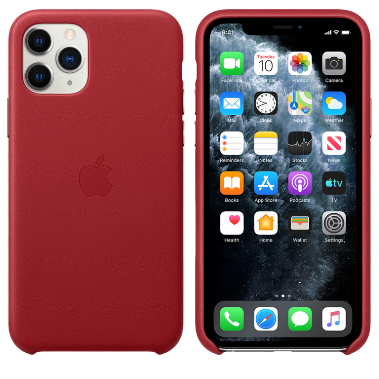 Чехол Smart Leather Case для iPhone 11 Pro Max 1:1 Original (Red)