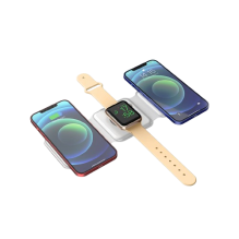 Безпровідна зарядка WiWU Foldable 3 in 1 Wireless Charger M6 (6973218946733)