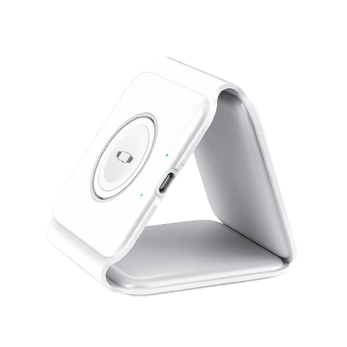 Безпровідна зарядка WiWU Foldable 3 in 1 Wireless Charger M6 (6973218946733)