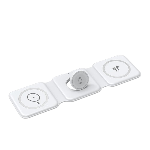Беспроводная зарядка WiWU Foldable 3 in 1 Wireless Charger M6 (6973218946733)
