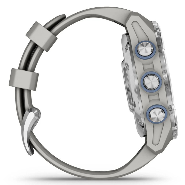 Garmin Descent Mk3 43mm Stainless Steel with Fog Gray Silicone Band (010-02753-03/04)