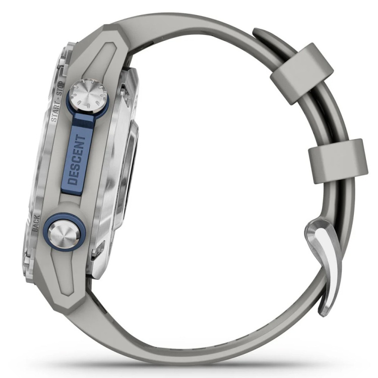 Garmin Descent Mk3 43mm Stainless Steel with Fog Gray Silicone Band (010-02753-03/04)