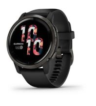 Garmin Venu 2 Slate Stainless Steel Bezel with Black Case and Silicone Band (010-02430-11/01)