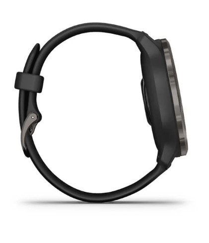 Garmin Venu 2 Slate Stainless Steel Bezel with Black Case and Silicone Band (010-02430-11/01)