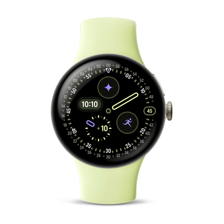 Смарт-годинник Google Pixel Watch 4 41mm LTE Champagne Gold Aluminum Case / Lemongrass Active Band