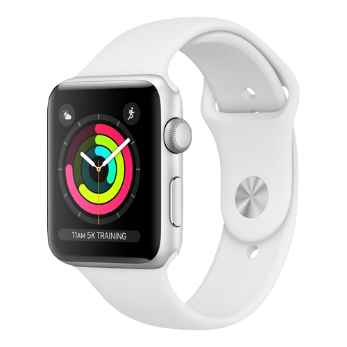 Apple Watch Series 4 GPS 44mm Silver Aluminum Case with White Sport Band (MU6A2) бу Apple Watch Series 4 GPS 44mm Silver Aluminum Case with White Sport Band (MU6A2) бу