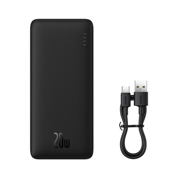 Зарядний пристрій Power Bank Baseus Airpow Powerbank 20W 30000mAh QC PD (Black) (PPQD090101)