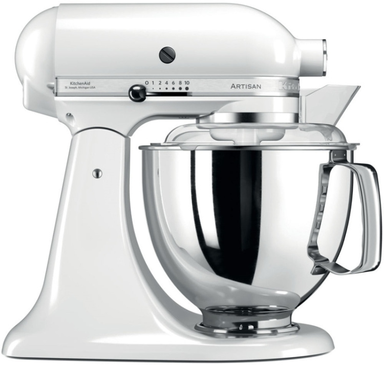 Планетарный миксер KitchenAid Artisan 4,8 л 5KSM175PSEWH White (UA)