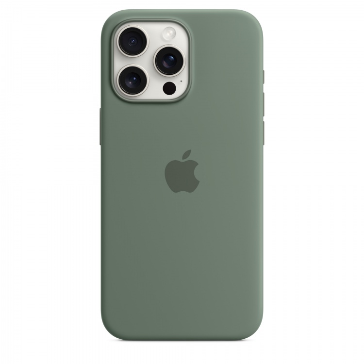 Чехол Apple Silicone Case для iPhone 15 Pro Max with MagSafe (Cypress)