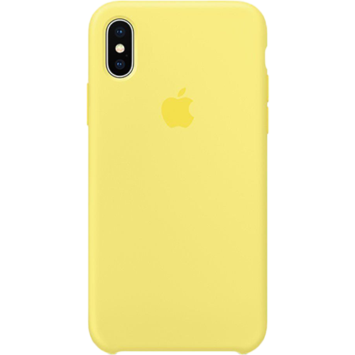 Чохол Smart Silicone Case для iPhone X Original (FoxConn) (Lemonade)