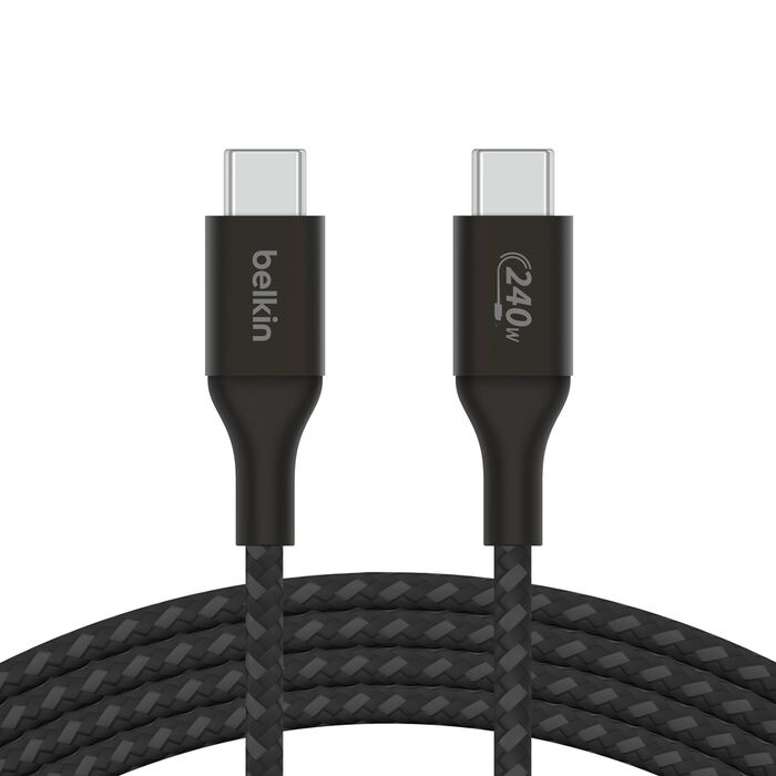 Кабель Belkin Braided USB-C 240W 1m (Black) Кабель Belkin Braided USB-C 240W 1m (Black)