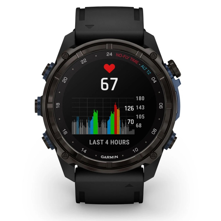 Garmin Descent Mk3i 51mm Carbon Gray DLC Titanium with Black Silicone Band (010-02752-10/11)