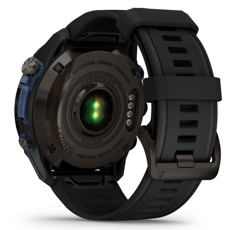 Garmin Descent Mk3i 51mm Carbon Gray DLC Titanium with Black Silicone Band (010-02752-10/11)
