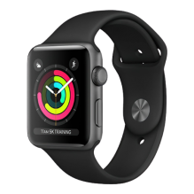 Apple Watch Series 3 GPS 42mm  Space Gray Aluminum Case with Gray Sport Band (MTF32) бу