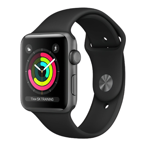 Apple Watch Series 3 GPS 42mm  Space Gray Aluminum Case with Gray Sport Band (MTF32) бу