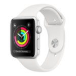 Apple Watch Series 3 GPS 42mm Silver Aluminum with White Sport Band (MTF22) бу Apple Watch Series 3 GPS 42mm Silver Aluminum with White Sport Band (MTF22) бу