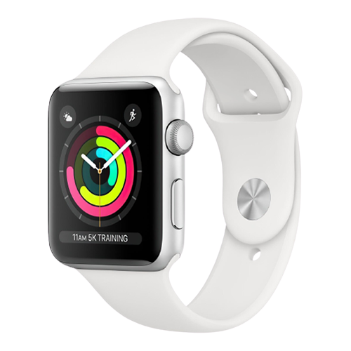 Apple Watch Series 3 GPS 42mm Silver Aluminum with White Sport Band (MTF22) бу Apple Watch Series 3 GPS 42mm Silver Aluminum with White Sport Band (MTF22) бу