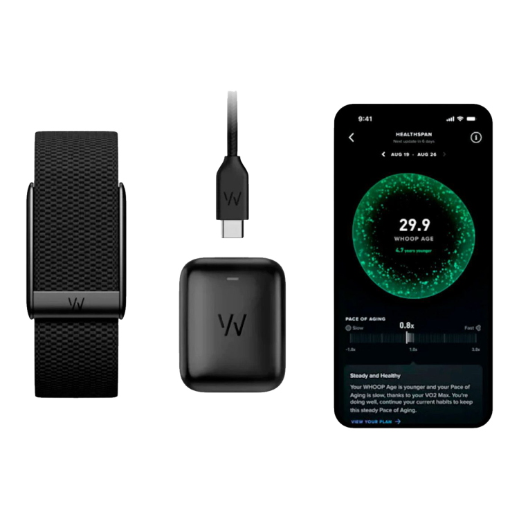 Фітнес-браслет WHOOP 5.0 Peak Obsidian - 12-Month Membership (973-004-000)