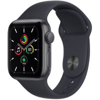 Apple Watch SE GPS 44mm Space Gray Midnight Sport Band (MKQ63) 1