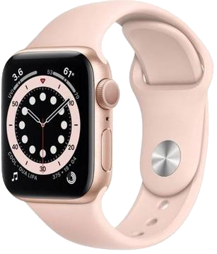 Apple Watch Series 6 40mm Gold Aluminum Case with Pink Sand Sport Band (MG123) бу Apple Watch Series 6 40mm Gold Aluminum Case with Pink Sand Sport Band (MG123) бу