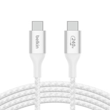 Кабель Belkin Braided USB-C 240W 1m (White)