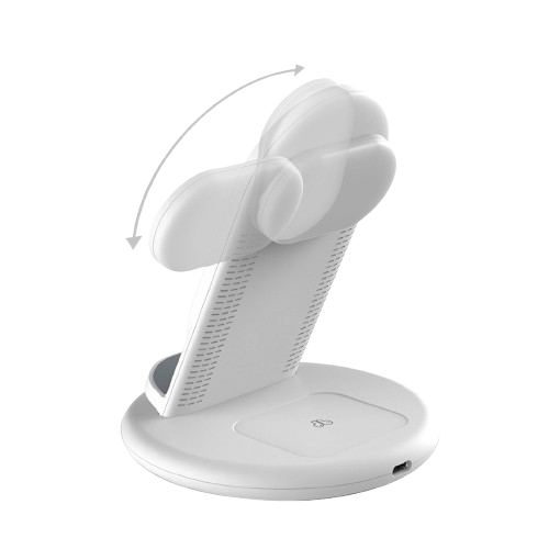 Безпровідна зарядка WiWU Power Air 3-in-1 Wireless Fast Charger (6973218944142)