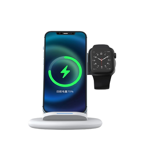 Беспроводная зарядка WiWU Power Air 3-in-1 Wireless Fast Charger (6973218944142)