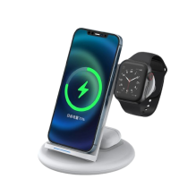 Безпровідна зарядка WiWU Power Air 3-in-1 Wireless Fast Charger (6973218944142)
