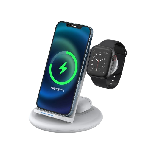 Безпровідна зарядка WiWU Power Air 3-in-1 Wireless Fast Charger (6973218944142)