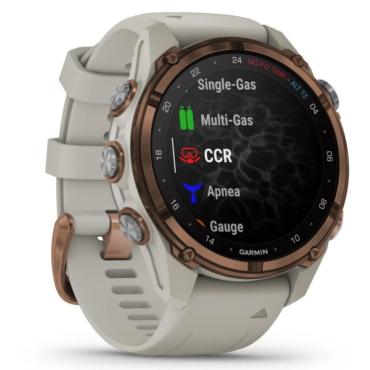 Garmin Descent Mk3i 43mm Bronze PVD Titanium with French Gray Silicone Band (010-02753-13/14)