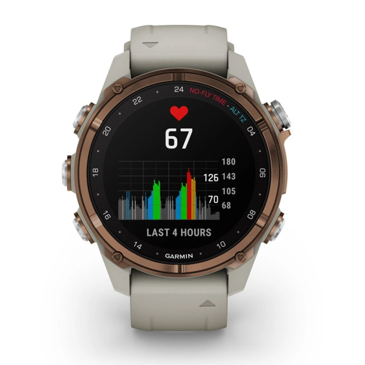Garmin Descent Mk3i 43mm Bronze PVD Titanium with French Gray Silicone Band (010-02753-13/14)