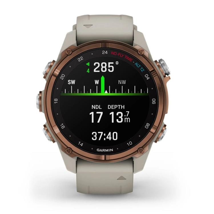 Garmin Descent Mk3i 43mm Bronze PVD Titanium with French Gray Silicone Band (010-02753-13/14)