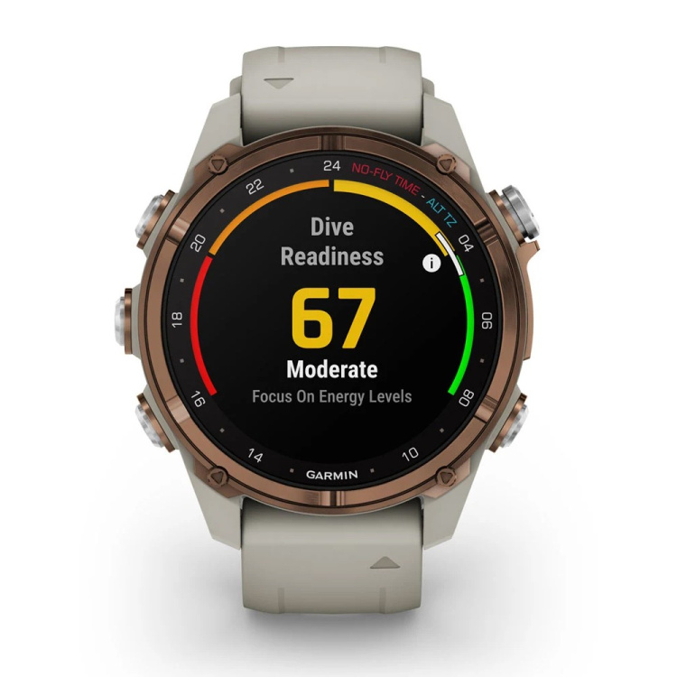 Garmin Descent Mk3i 43mm Bronze PVD Titanium with French Gray Silicone Band (010-02753-13/14)
