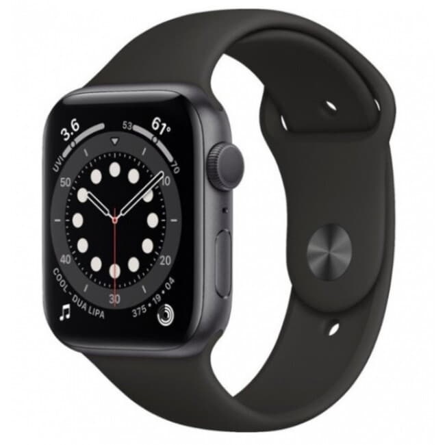 Apple Watch Series 6 40mm Space Gray Aluminum Case with Black Sport Band (MG133) бу Apple Watch Series 6 40mm Space Gray Aluminum Case with Black Sport Band (MG133) бу