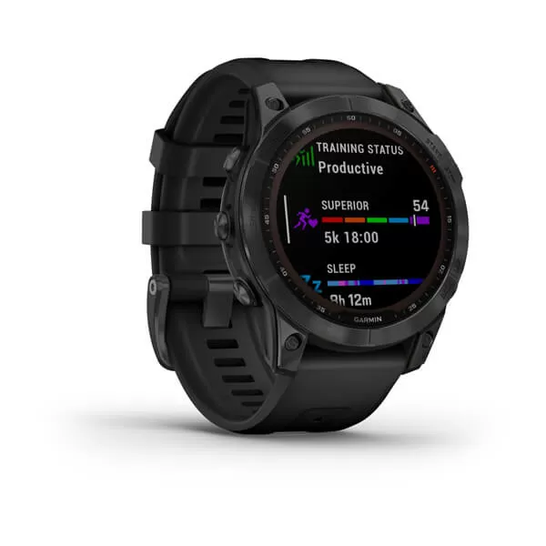 Garmin Fenix 7 Solar Slate Gray with Black Band (010-02540-10)
