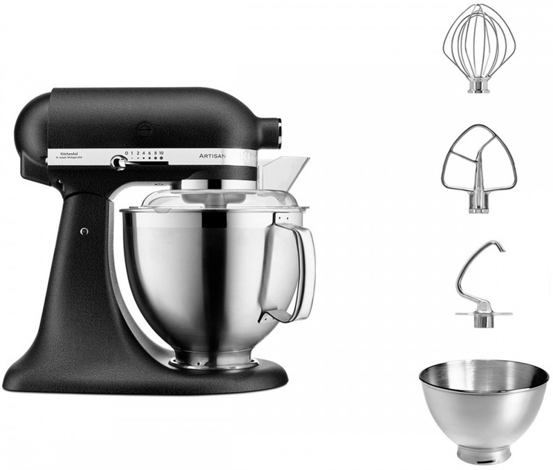 Планетарний міксер KitchenAid Artisan 4,8 л 5KSM185PSEBK Cast Iron (UA)