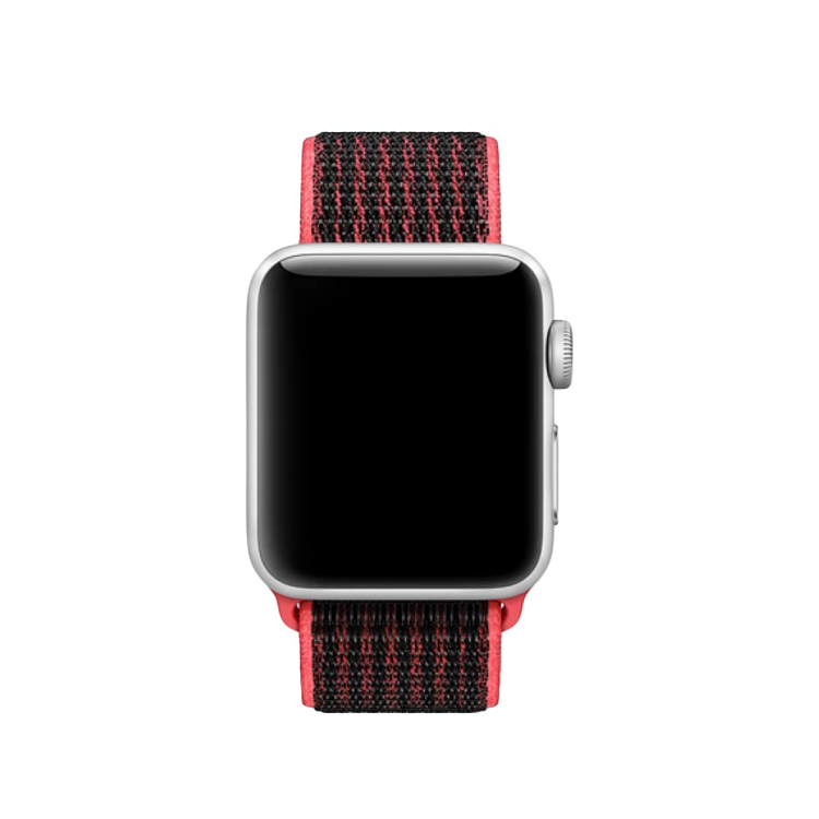 Ремешок для Apple Watch 38/40mm Sport Loop Series 1:1 Original (Red-Black)