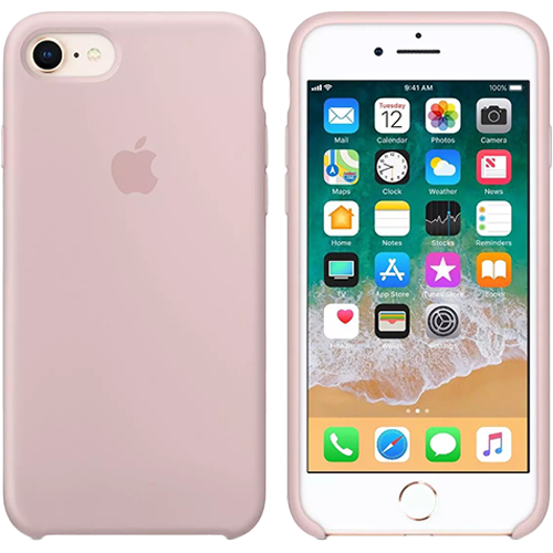 Чехол Smart Silicone Case для iPhone 7/8 Original (FoxConn) (Pink Sand)